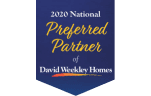 Premio de David Weekley Homes 2020 National Preferred Partner