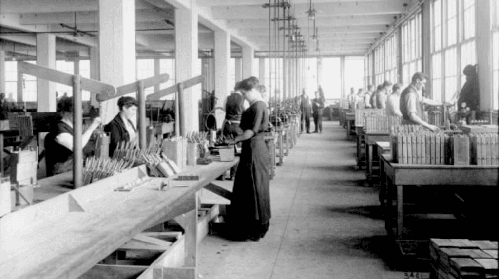 edison battery factory old picture