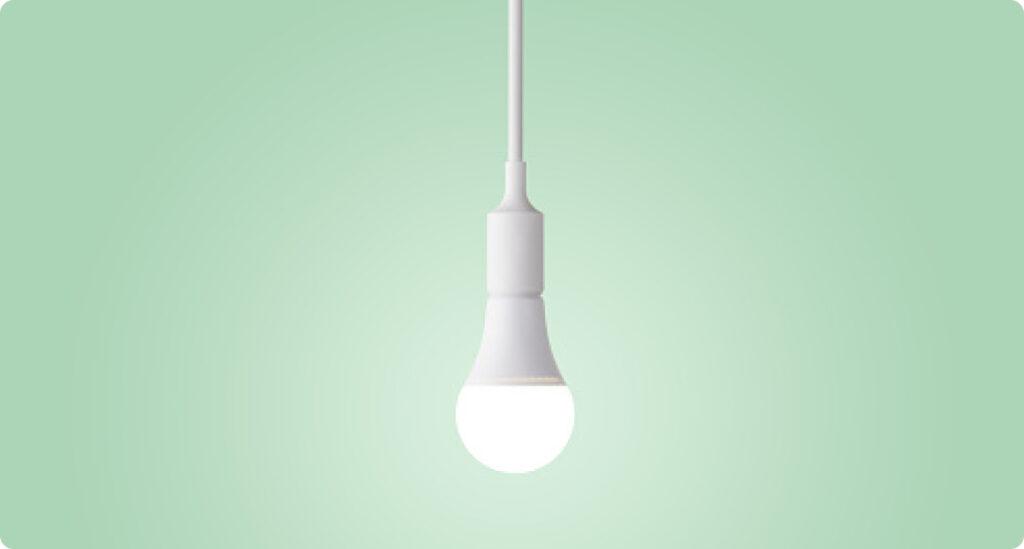 An energy efficient lightbuld, which can reduce energy use by 50% to 70%