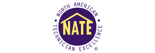 North American Technician Excellence, or NATE, certification logo.