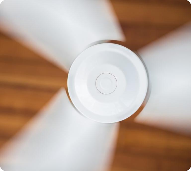 A ceiling fan, which can increase the energy efficiency of your HVAC system.