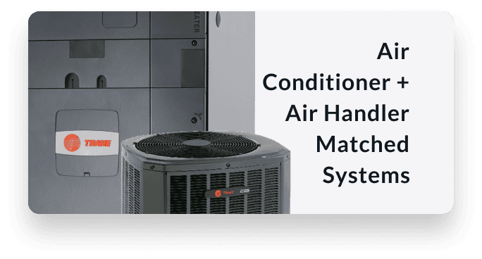 Learn about air conditioner plus air handler matched systems.