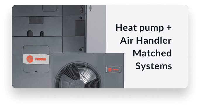 Learn about heat pump plus air handler matched systems.