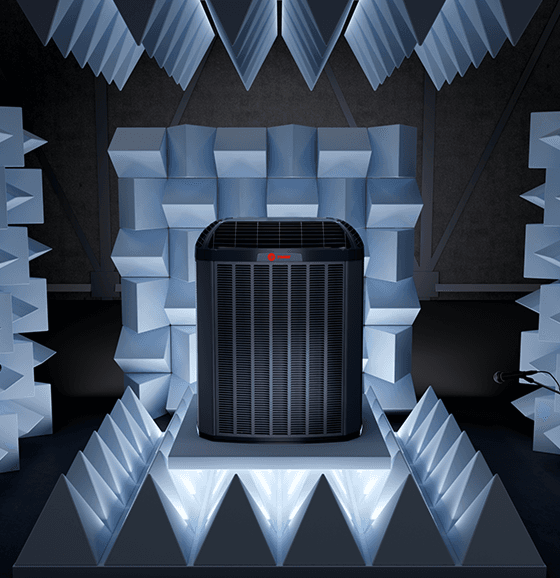 A Trane home unit is in a showroom.