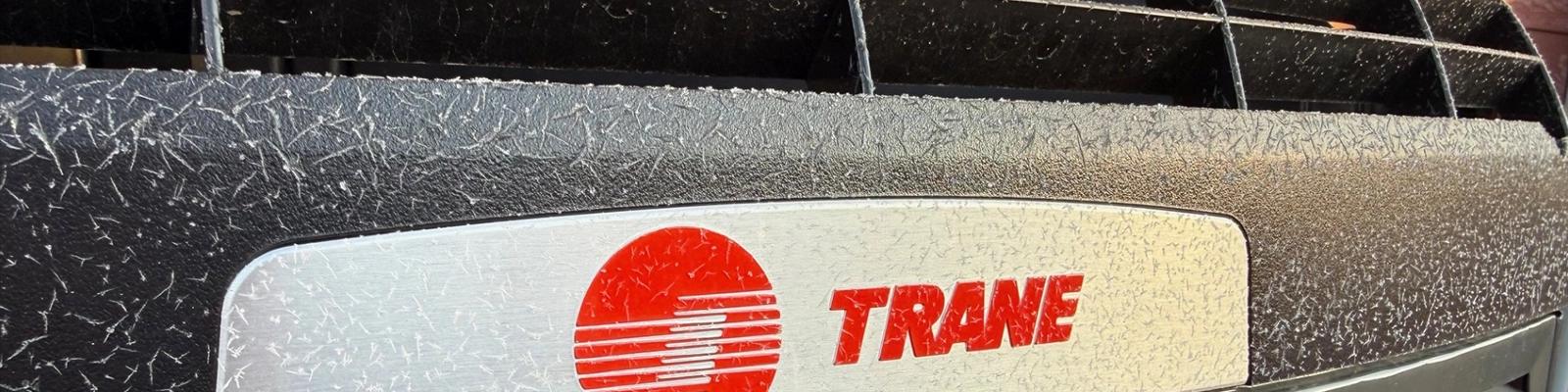 Trane Cold Climate Heat Pump Closeup with Frost