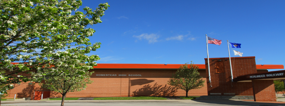 Exterior of school building