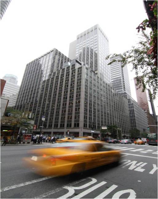 Commercial building and city street