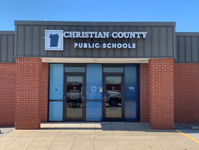 Entrance to the school