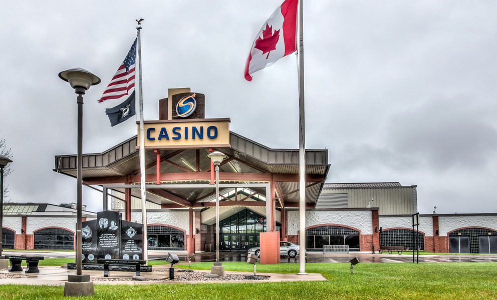 Casino building entrance 