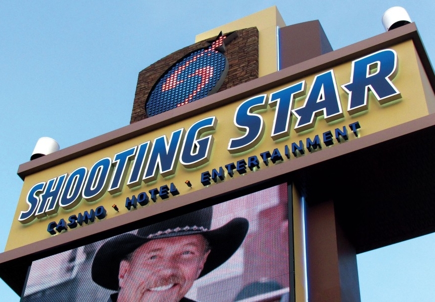 Shooting Star Casino Sign