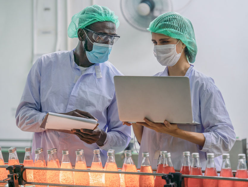 two lab technicains 