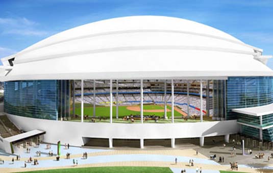 miami marlins stadium roof